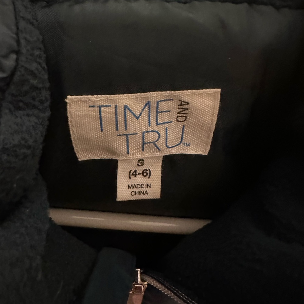 Time and Tru teal Quilted Jacket - Picture 2 of 6